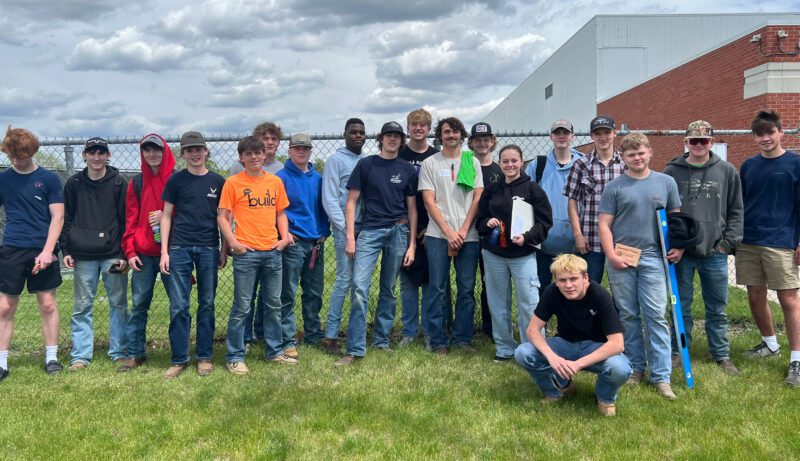 ICT-9 Group of students outside